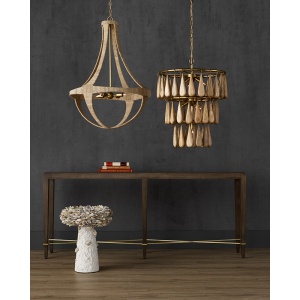 Savoiardi and Ibiza Chandeliers from Currey & Company are featured in our Natural Curated Collection.