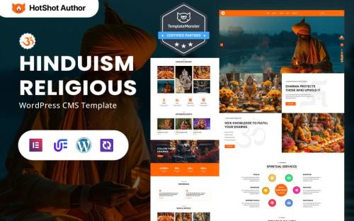 Dharma - Hinduism And Religious Worship WordPress Elementor Theme theme free