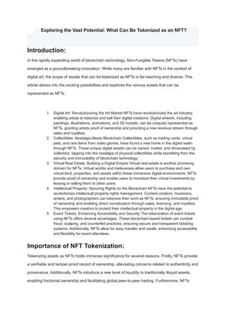 Exploring the Role of AI in Enhancing NFT Authenticity
